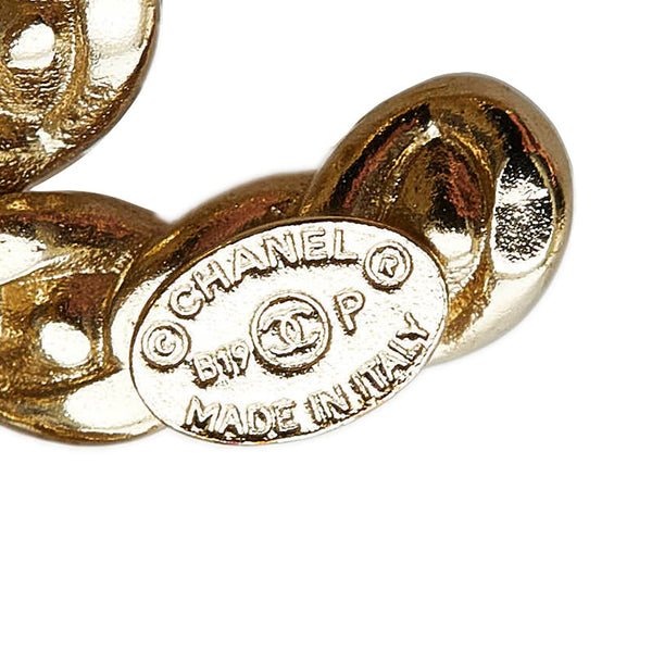 シャネル ココマーク パール ストーン イヤリング ゴールド メッキ レディース CHANEL 【中古】