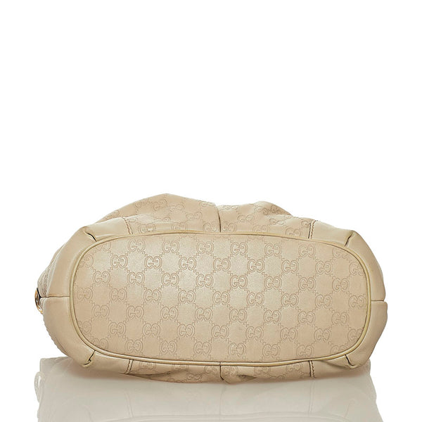 グッチ グッチシマ スーキー ハワイ限定 ハンドバッグ ショルダーバッグ 2WAY 247902 オフホワイト レザー レディース GUCCI 【中古】