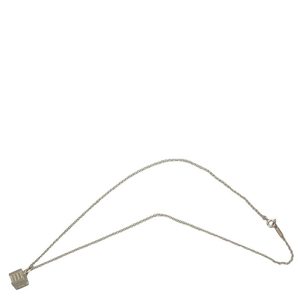 ティファニー アトラスキューブ ネックレス ペンダント シルバー SV925 シルバー レディース TIFFANY&Co. 【中古】