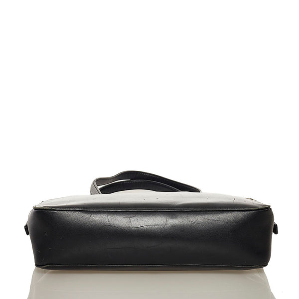 バーバリー ノバチェック ショルダーバッグ トートバッグ ブラック ベージュ レザー レディース BURBERRY 【中古】