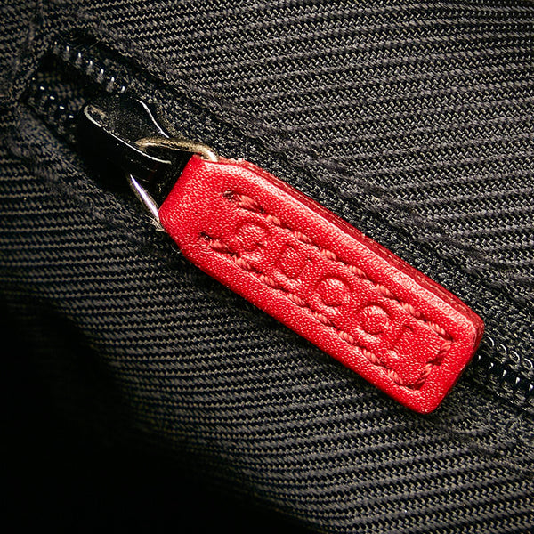 グッチ GGキャンバス ワンショルダーバッグ 001 4205 ベージュ レッド キャンバス レザー レディース GUCCI 【中古】