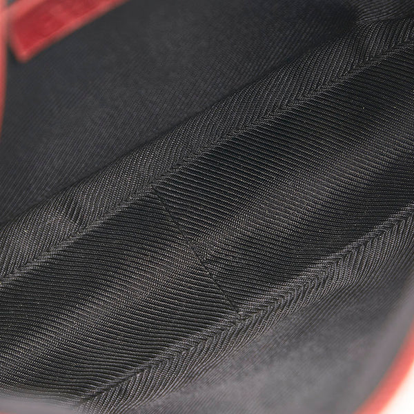 グッチ GGキャンバス ワンショルダーバッグ 001 4205 ベージュ レッド キャンバス レザー レディース GUCCI 【中古】