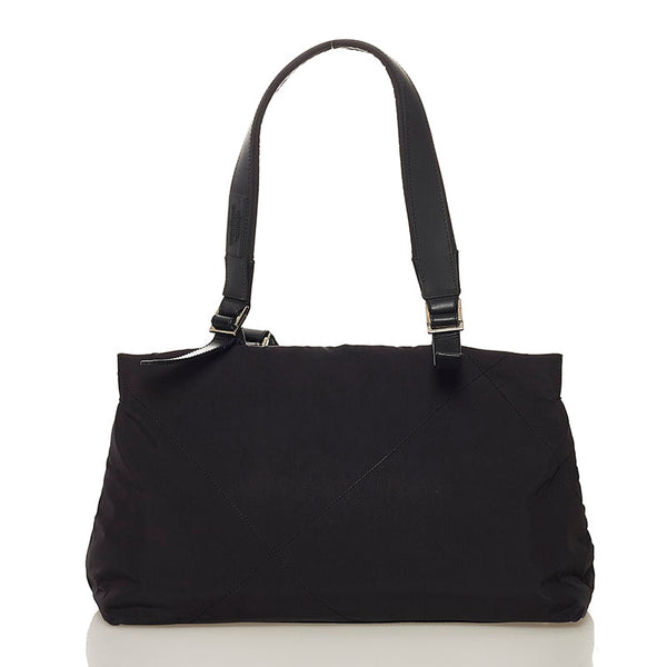 サルヴァトーレフェラガモ スポーツ ハンドバッグ AU-21 9771 ブラック ナイロン レザー レディース Salvatore Ferragamo 【中古】