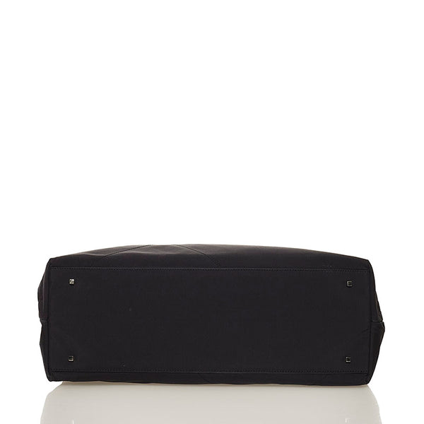 サルヴァトーレフェラガモ スポーツ ハンドバッグ AU-21 9771 ブラック ナイロン レザー レディース Salvatore Ferragamo 【中古】