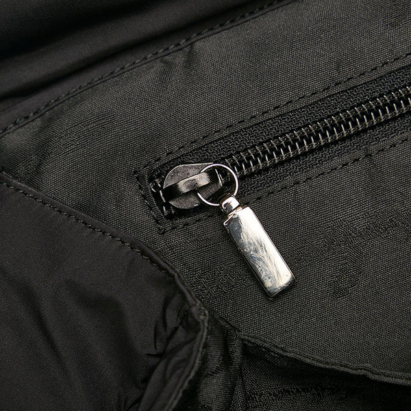 サルヴァトーレフェラガモ スポーツ ハンドバッグ AU-21 9771 ブラック ナイロン レザー レディース Salvatore Ferragamo 【中古】