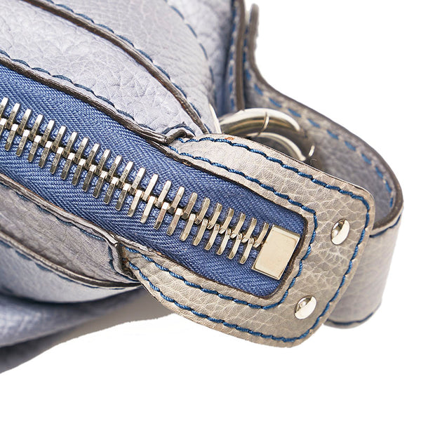 グッチ バンブー トートバッグ 232959 ブルー レザー レディース GUCCI 【中古】