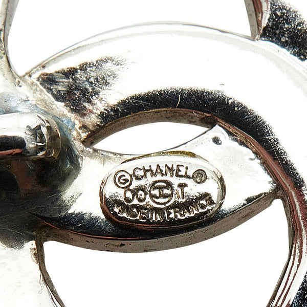 シャネル ココマーク ラインストーン ヘアピン シルバー メタル レディース CHANEL 【中古】