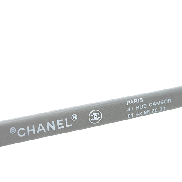 シャネル カンボン サングラス ブラック グレー プラスチック メンズ CHANEL 【中古】