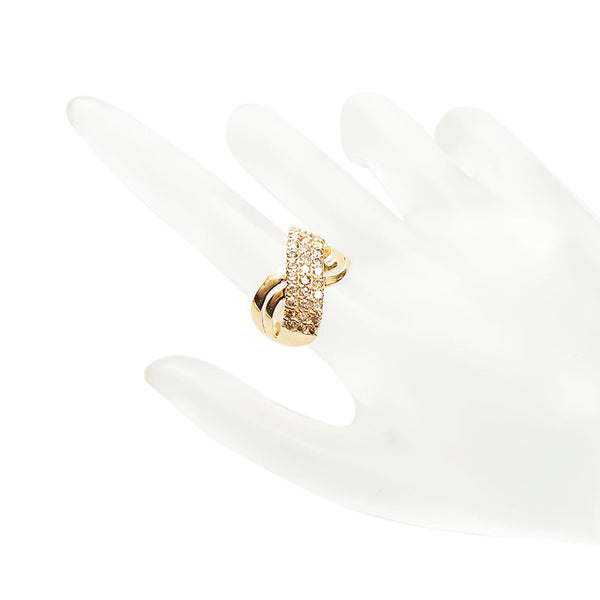 K18YG イエローゴールド ダイヤ1.00ct リング 指輪 レディース 14.5号 【中古】