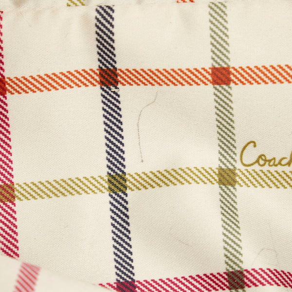 コーチ シグネチャー トートバッグ ショルダーバッグ 11350 ベージュ ホワイト PVC レザー レディース COACH 【中古】