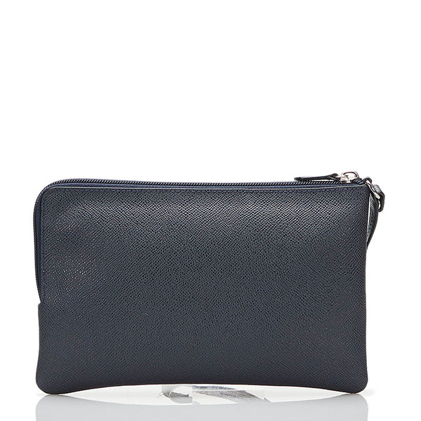 コーチ 付属ポーチ F57668 ネイビー レザー レディース COACH 【中古】