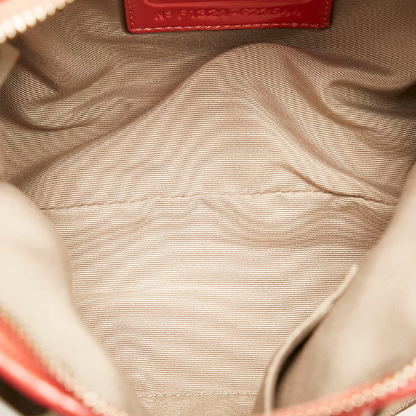 コーチ シグネチャー ハンドバッグ ショルダーバッグ 2WAY F23544 ベージュ オレンジ キャンバス レザー レディース COACH 【中古】