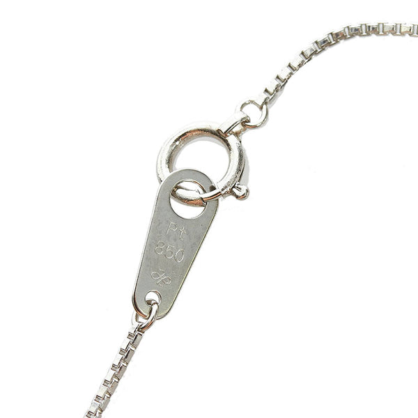 Pt850 プラチナ ダイヤ1.01ct プチネックレス ネックレス レディース 【中古】
