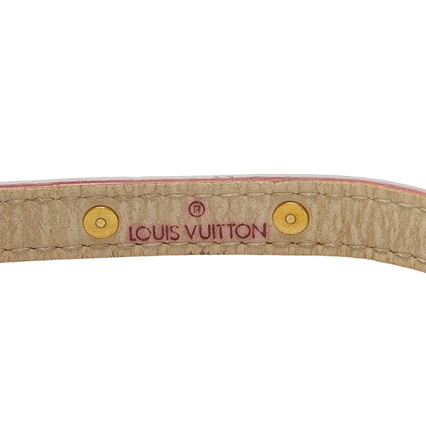 ルイ ヴィトン スハリ ブラスレ ドゥブルトゥール  ブレスレット M91846 ブロン ホワイト レザー レディース LOUIS VUITTON 【中古】
