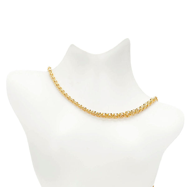 K18YG イエローゴールド ダイヤ3.01ct テニスネックレス ネックレス レディース 【中古】