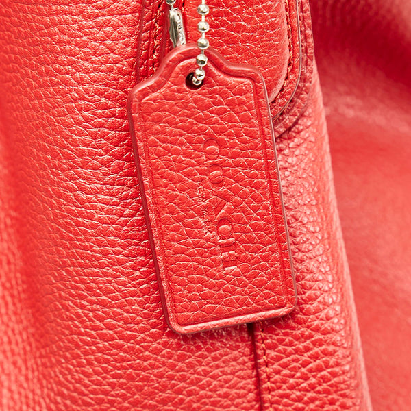 コーチ ハンドバッグ ショルダーバッグ 2WAY 35983 レッド レザー レディース COACH 【中古】