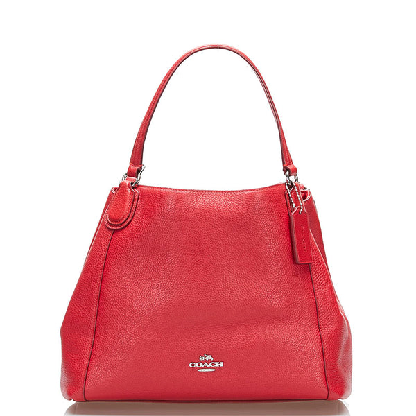 コーチ ハンドバッグ ショルダーバッグ 2WAY 35983 レッド レザー レディース COACH 【中古】