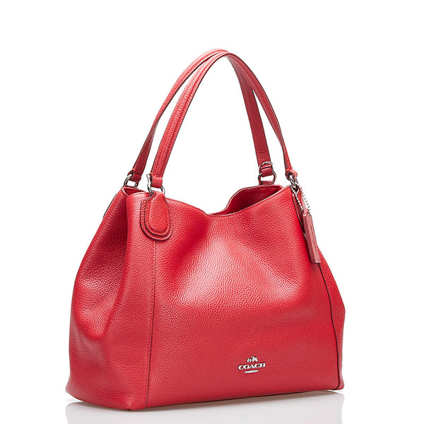 コーチ ハンドバッグ ショルダーバッグ 2WAY 35983 レッド レザー レディース COACH 【中古】