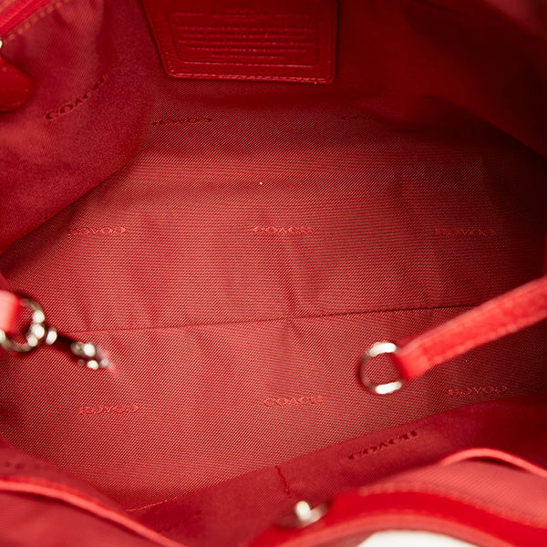 コーチ ハンドバッグ ショルダーバッグ 2WAY 35983 レッド レザー レディース COACH 【中古】