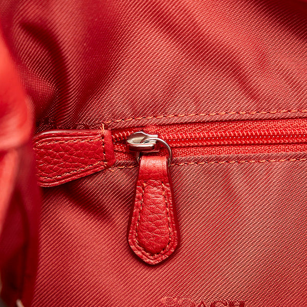 コーチ ハンドバッグ ショルダーバッグ 2WAY 35983 レッド レザー レディース COACH 【中古】