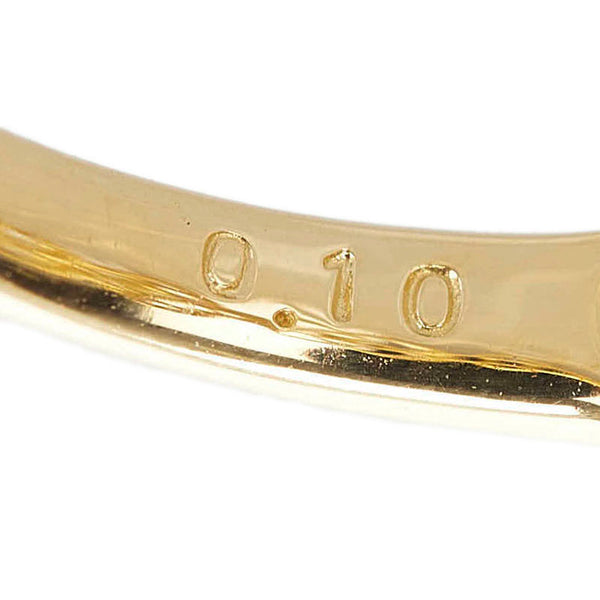 タサキ K18YG イエローゴールド ダイヤ0.10ct リング 指輪 レディース TASAKI 12号 【中古】