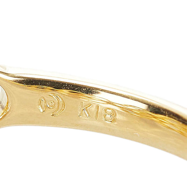 タサキ K18YG イエローゴールド ダイヤ0.10ct リング 指輪 レディース TASAKI 12号 【中古】