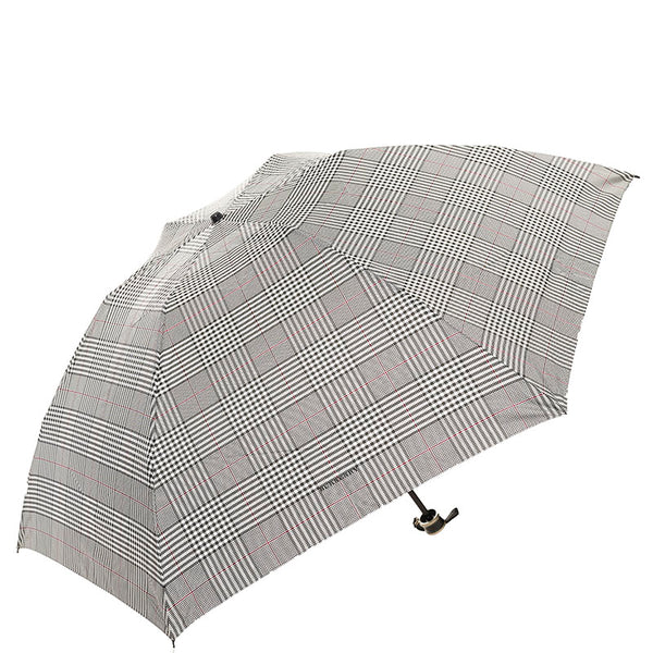 バーバリー グレンチェック ノバチェック 折り畳み傘 グレー ポリウレタン レディース BURBERRY 【中古】