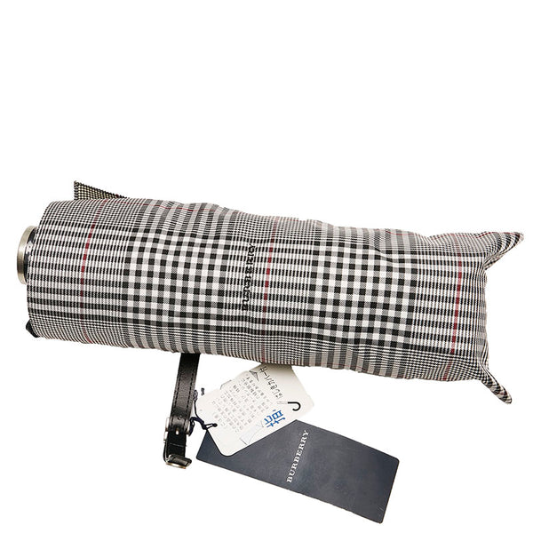 バーバリー グレンチェック ノバチェック 折り畳み傘 グレー ポリウレタン レディース BURBERRY 【中古】