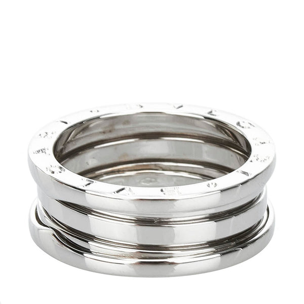 ブルガリ ビーゼロワン 2バンド ＃59 リング 指輪 K18WG ホワイトゴールド メンズ BVLGARI 【中古】