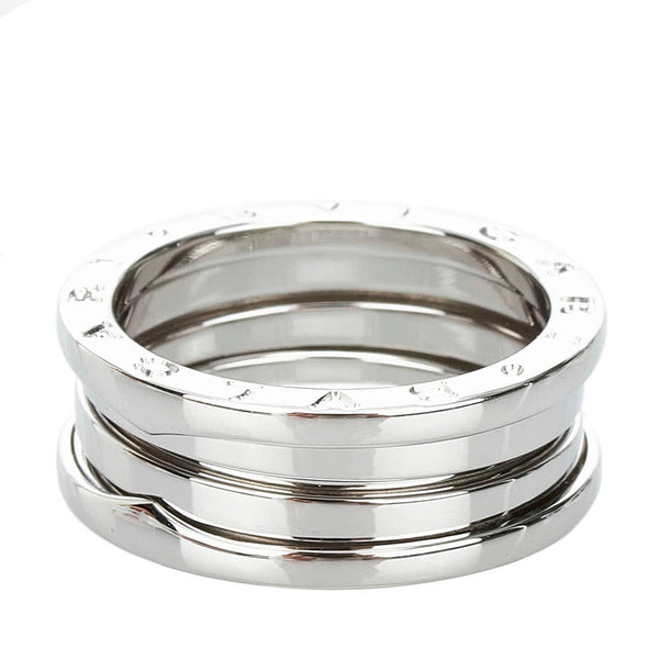 ブルガリ ビーゼロワン 2バンド ＃59 リング 指輪 K18WG ホワイトゴールド メンズ BVLGARI 【中古】