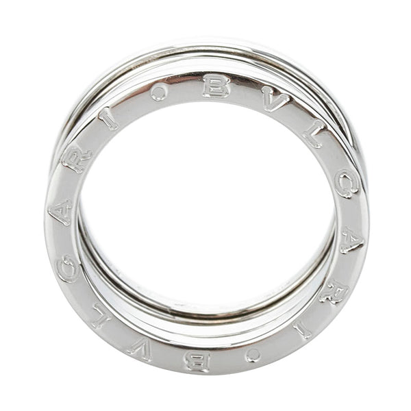 ブルガリ ビーゼロワン 2バンド ＃59 リング 指輪 K18WG ホワイトゴールド メンズ BVLGARI 【中古】