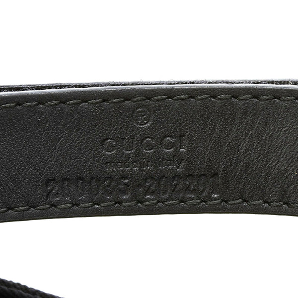 グッチ GGキャンバス シェリーライン ベースボールキャップ ブラック コットン メンズ GUCCI 【中古】