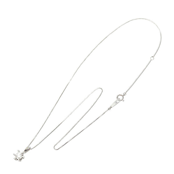 Pt900 プラチナ Pt850 プラチナ ダイヤ0.59ct ネックレス ペンダント レディース 【中古】