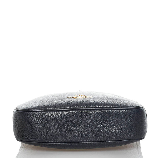 コーチ エリー ファイル 斜め掛け ショルダーバッグ C1648 ブラック レザー レディース COACH 【中古】