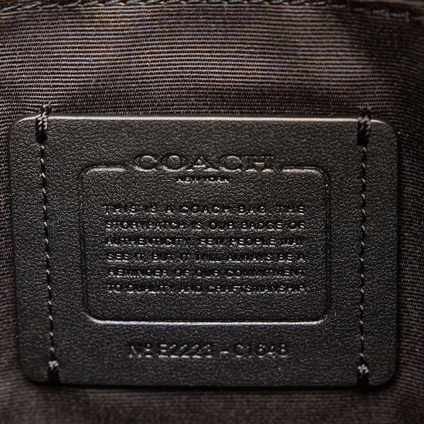 コーチ エリー ファイル 斜め掛け ショルダーバッグ C1648 ブラック レザー レディース COACH 【中古】