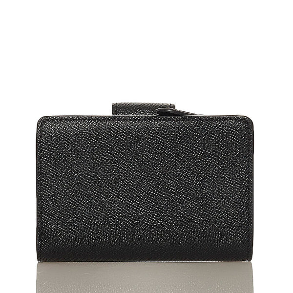 コーチ 二つ折り財布 6390 ブラック レザー レディース COACH 【中古】