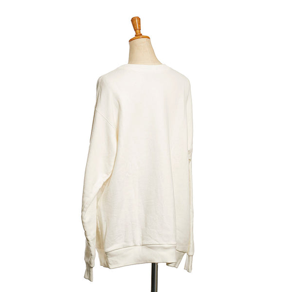 グッチ 1921 GUCCI ロゴ スウェット トレーナー ホワイト コットン メンズ GUCCI 【中古】