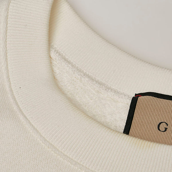 グッチ 1921 GUCCI ロゴ スウェット トレーナー ホワイト コットン メンズ GUCCI 【中古】