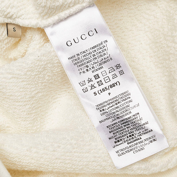 グッチ 1921 GUCCI ロゴ スウェット トレーナー ホワイト コットン メンズ GUCCI 【中古】