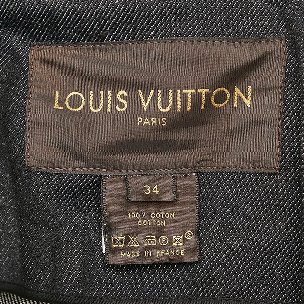 ルイ ヴィトン デニムジャケット ブラック コットン レディース LOUIS VUITTON 【中古】