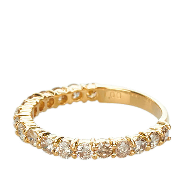 K18YG イエローゴールド ダイヤ1.00ct リング 指輪 レディース 13号 【中古】