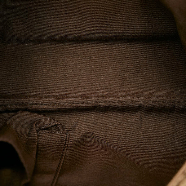 グッチ GGキャンバス ショルダーバッグ 139749 ベージュ キャンバス レザー レディース GUCCI 【中古】