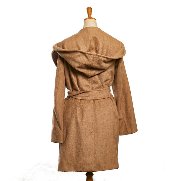 マックスマーラ コート ブラウン ベージュ カシミヤ レディース MAX MARA 【中古】