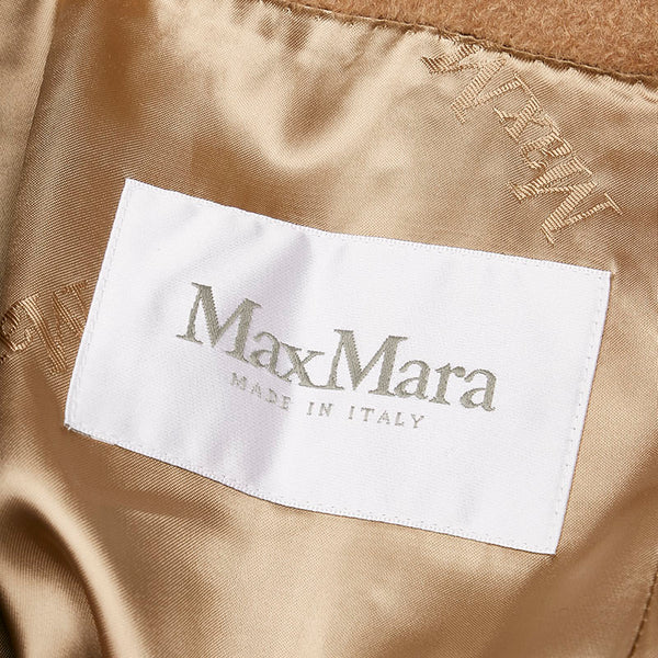 マックスマーラ コート ブラウン ベージュ カシミヤ レディース MAX MARA 【中古】