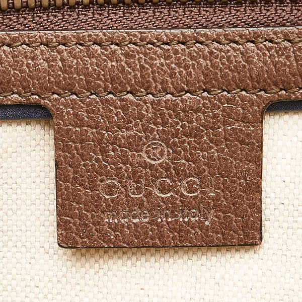 グッチ GGスプリーム  クーリエ ワッペン ボストンバッグ ショルダーバッグ トラベルバッグ 2WAY 45931 ベージュ ブラウン PVC レザー レディース GUCCI 【中古】