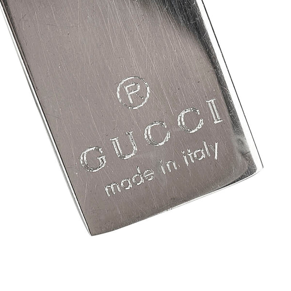 グッチ ロゴプレート ボールチェーン ブレスレット SV925 シルバー レディース GUCCI 【中古】
