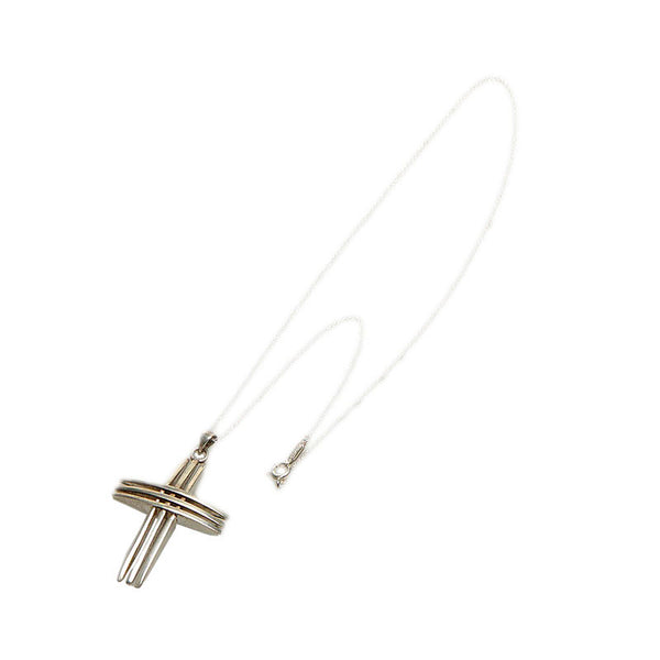 ティファニー クロス ネックレス SV925 シルバー レディース TIFFANY&Co. 【中古】