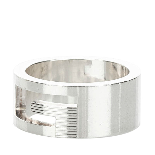 グッチ オープンG G リング 指輪 032661 SV925 シルバー レディース GUCCI 【中古】