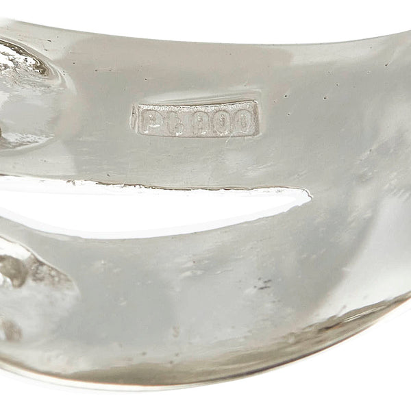 Pt900 プラチナ ダイヤ0.25ct クロスリング リング 指輪 レディース 12号 【中古】