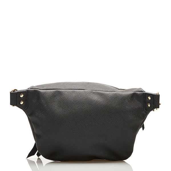 サマンサベガ ボディバッグ ウエストバッグ ブラック PVC レザー レディース Samantha Vega 【中古】